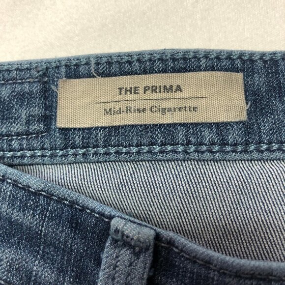 AG Adriano Goldschmied The Prima Mid-Rise Cigarette Blue Jean 27R - Picture 5 of 13